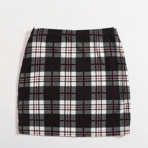 Plaid preppy skirt